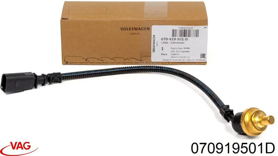 Czujnik temperatury płynu chłodzącego VAG 070919501D cena, od 43,97 USD