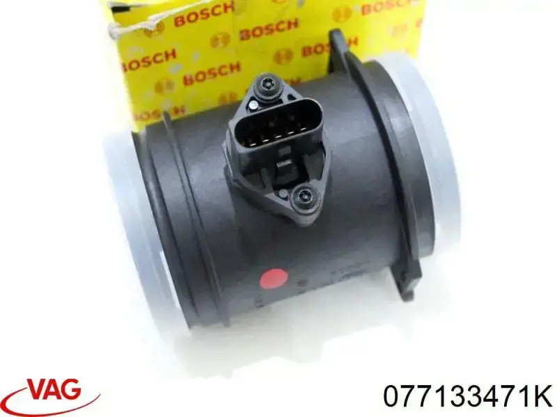 Czujnik przepływu powietrza, przepływomierz powietrza M.A.F. VAG 077133471K cena, od 136,86 USD