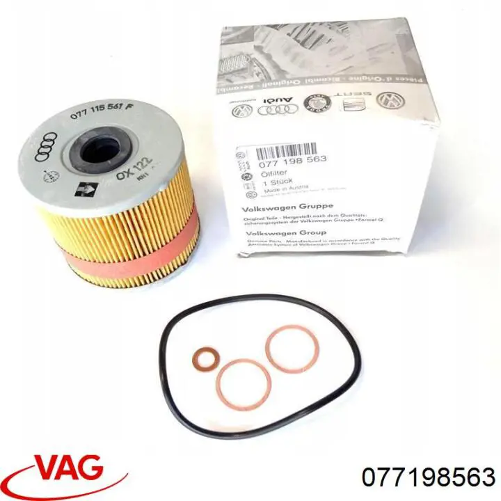 Filtr oleju VAG 077198563 cena, od 8,84 USD