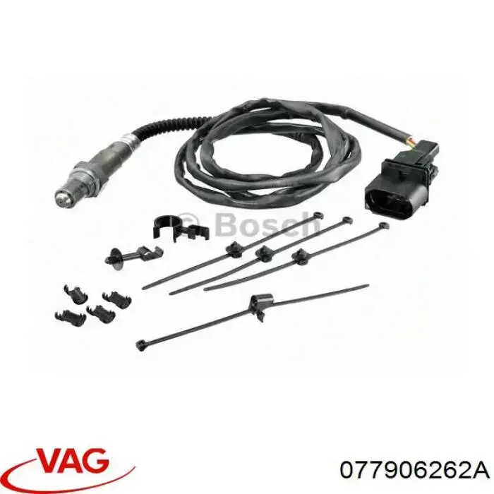 Sonda lambda czujnik tlenu przed katalizatorem lewy VAG 077906262A cena, od 56,18 USD