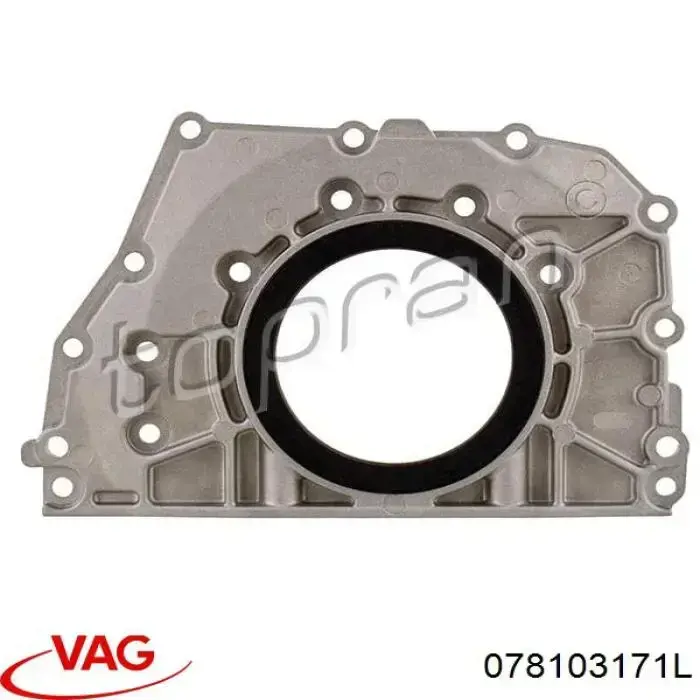 Do koszyka 078103171L VAG Uszczelniacz wału korbowego silnika tylny