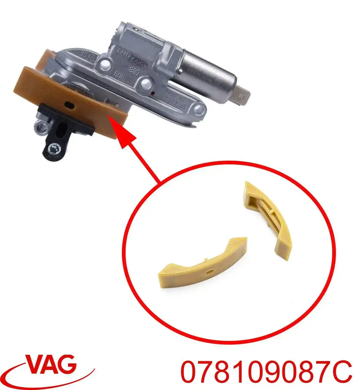 Regulator faz rozrządu VAG 078109087C cena, od 179,96 USD