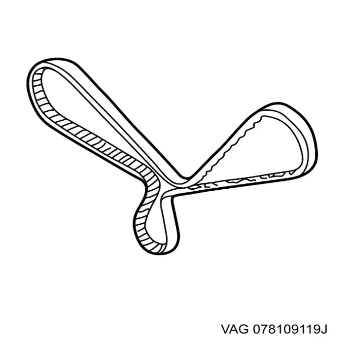 Pasek rozrządu VAG 078109119J cena, od 42,11 USD