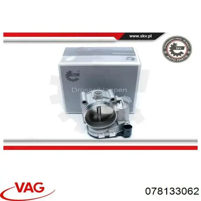 Przepustnica, komplet 078133062 VAG