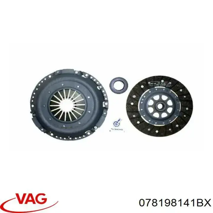 Zestaw sprzęgła (3 części) VAG 078198141BX cena, od 359,52 USD