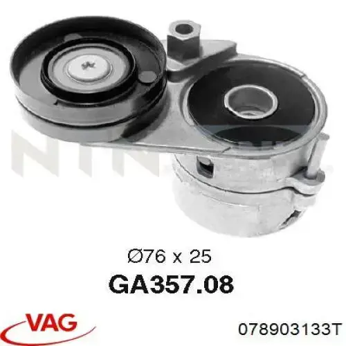 Do koszyka 078903133T VAG Napinacz paska napędowego