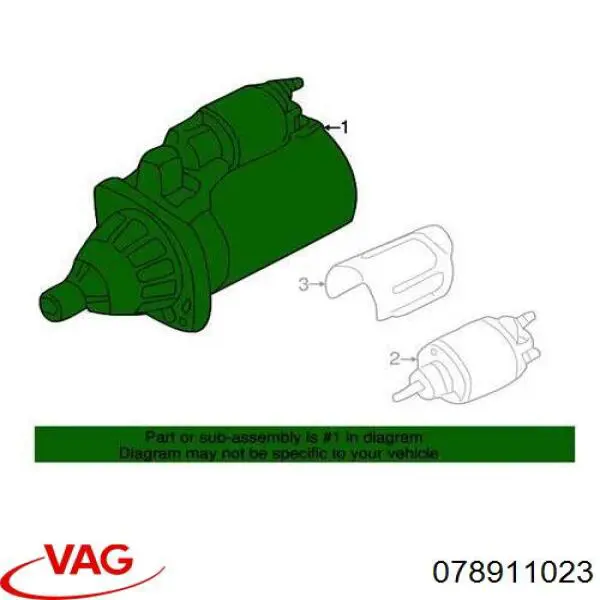 Do koszyka 078911023 VAG Rozrusznik