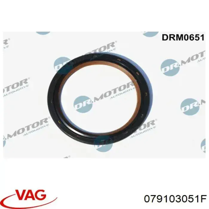 079103051F VAG Uszczelniacz wału korbowego silnika tylny