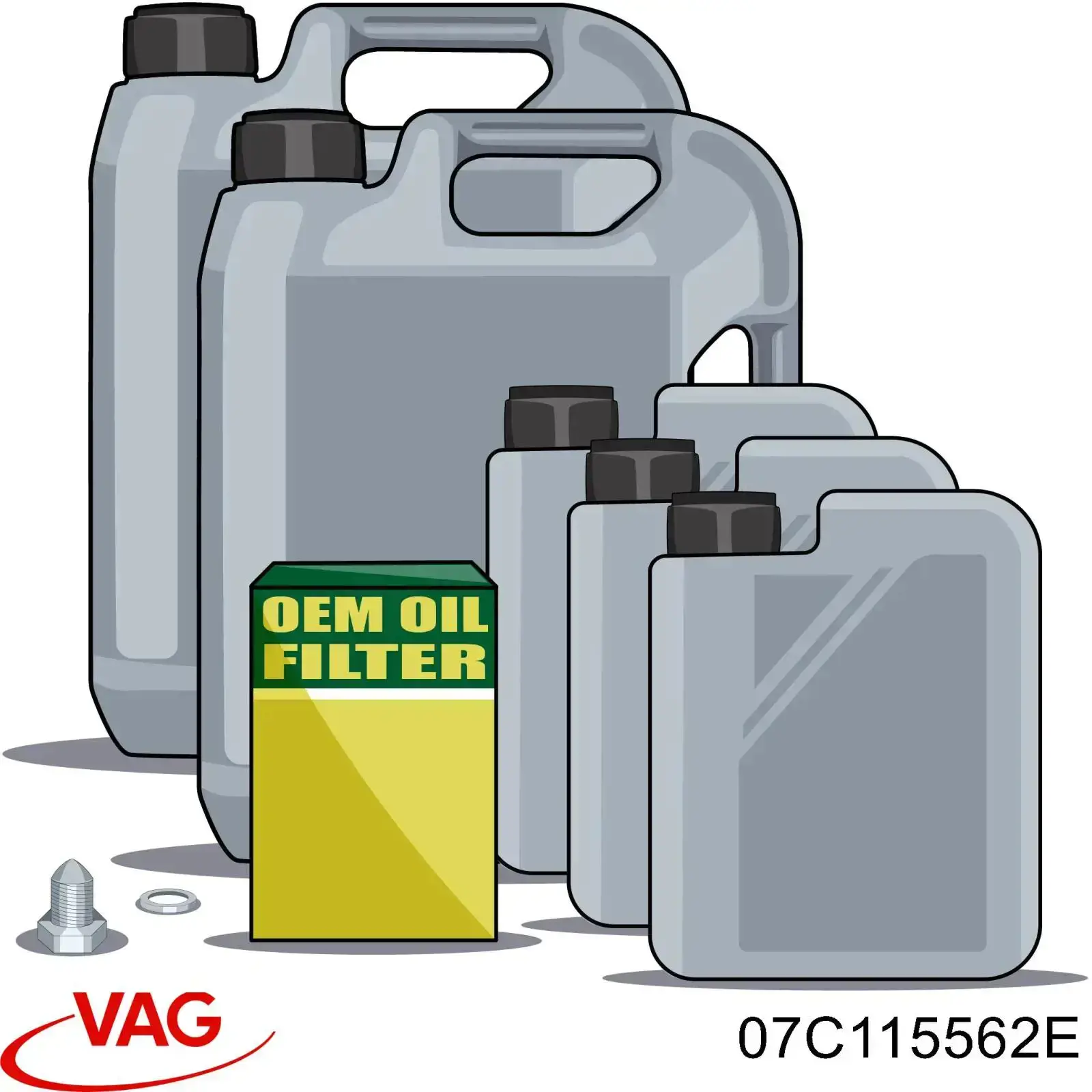 07C115562E VAG Filtr oleju