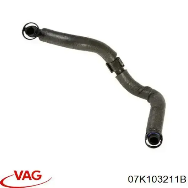 Króciec wentylacji kadłuba (separatora oleju) VAG 07K103211B cena, od 218,11 USD