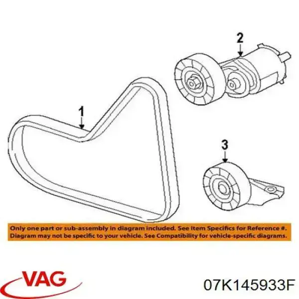 07K145933F VAG pas napędowy mechanizmów