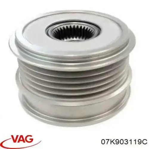 Koło pasowe alternatora VAG 07K903119C cena, od 50,74 USD