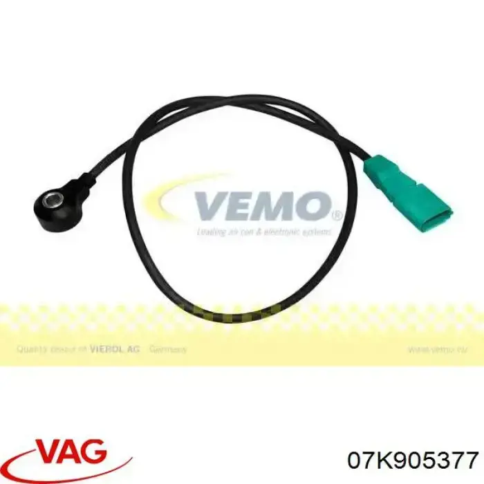 Czujnik stukowy (czujnik spalania stukowego) VAG 07K905377 cena, od 7,84 USD
