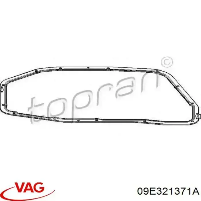 Do koszyka 09E321371A VAG Uszczelka miski automatycznej/mechanicznej skrzyni biegów