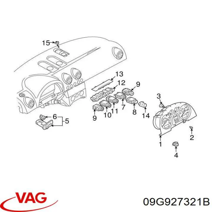 Czujnik prędkości VAG 09G927321B cena, od 59,58 USD