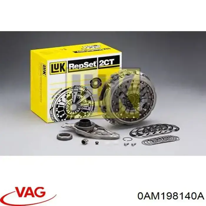 Zestaw sprzęgła (3 części) VAG 0AM198140A cena, od 272,41 USD