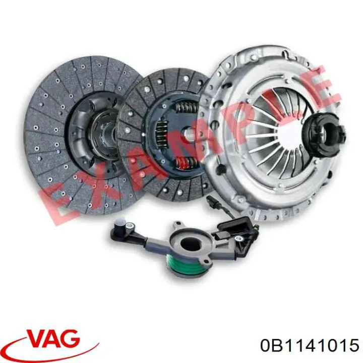 0B1141015 VAG Zestaw sprzęgła (3 części)