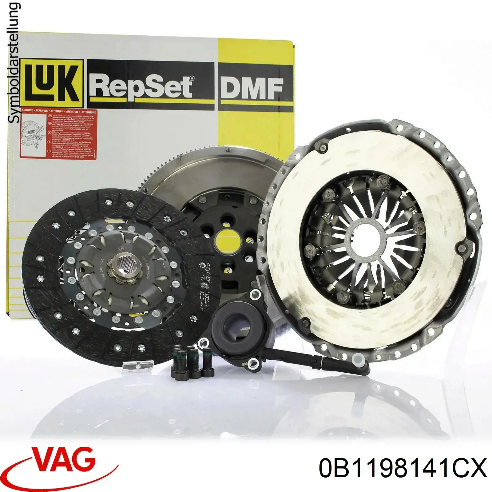 Zestaw sprzęgła (3 części) VAG 0B1198141CX cena, od 275,91 USD