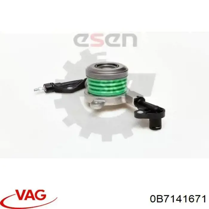 0B7141671 VAG Cylinder roboczy sprzęgła (wysprzęglik) w komplecie z łożyskiem wyciskowym