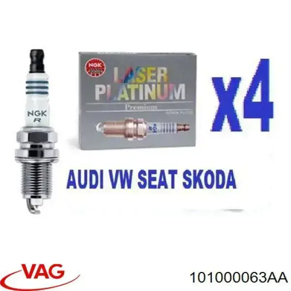 Do koszyka 101000063AA VAG Świeca zapłonowa
