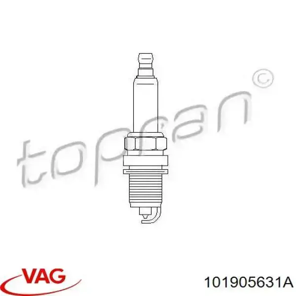 Świeca zapłonowa VAG 101905631A