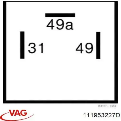 Przekaźnik kierunkowskazów VAG 111953227D cena, od 7,28 USD
