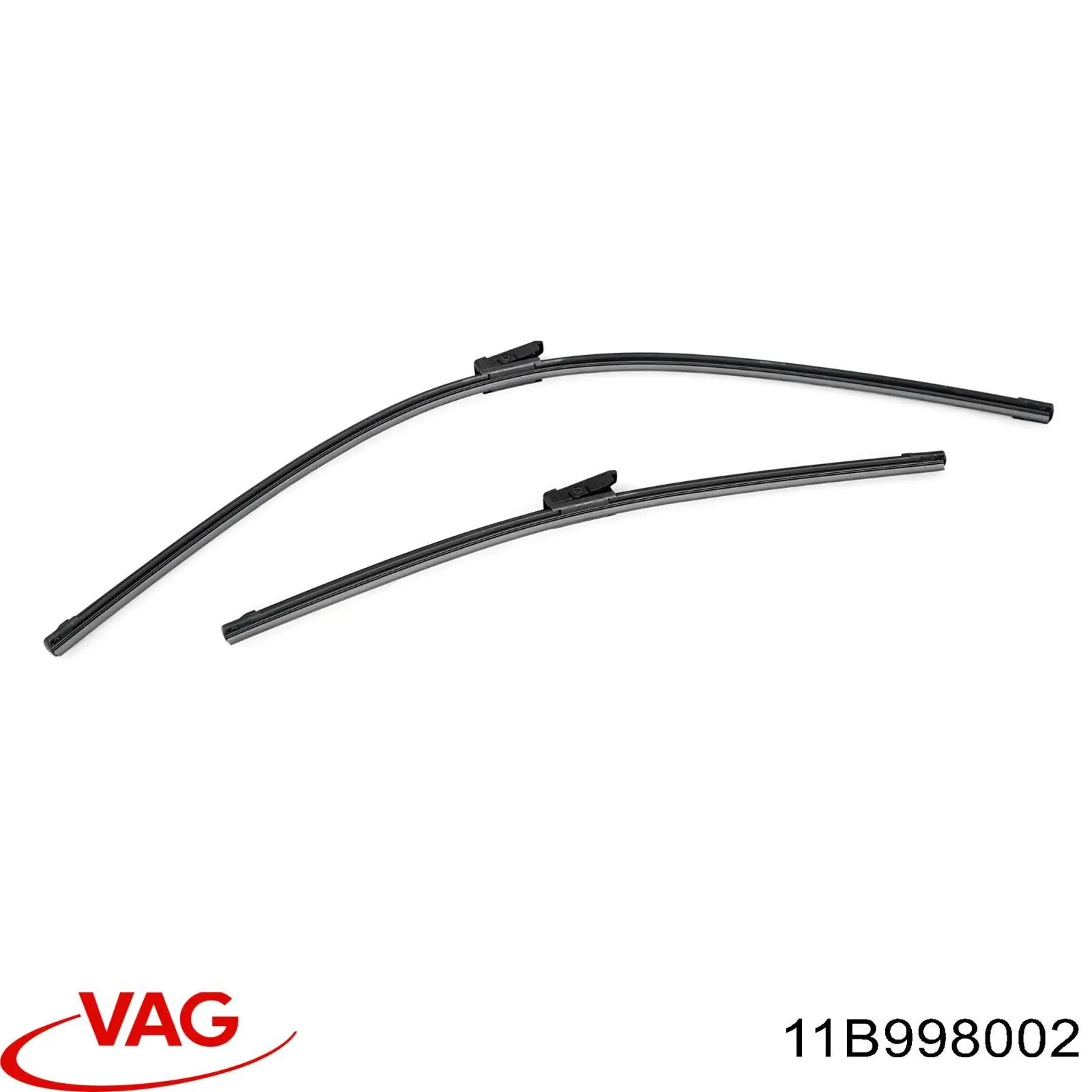 11B998002 VAG Pióro wycieraczki szyby przedniej, zestaw (2 szt.)