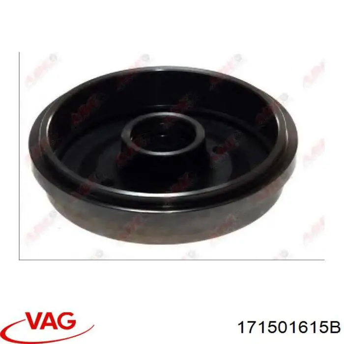 Do koszyka 171501615B VAG Bęben hamulcowy tylny