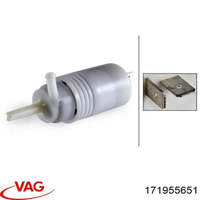 Pompka spryskiwacza szyby przedniej VAG 171955651 cena, od 10,07 USD