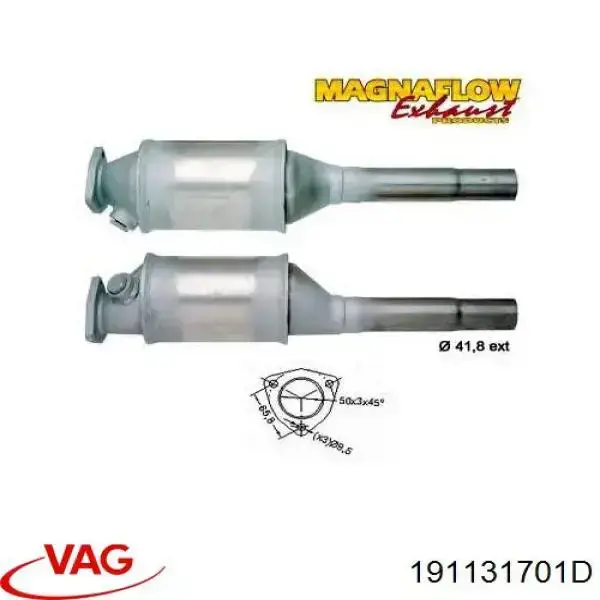 Do koszyka 191131701D VAG Konwerter-katalizator