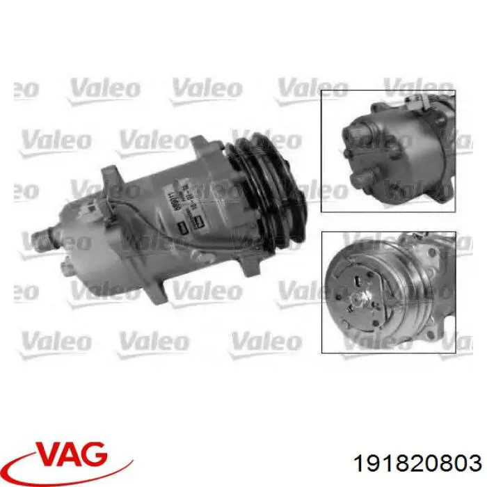 Sprężarka klimatyzacji VAG 191820803 cena, od 91,94 USD