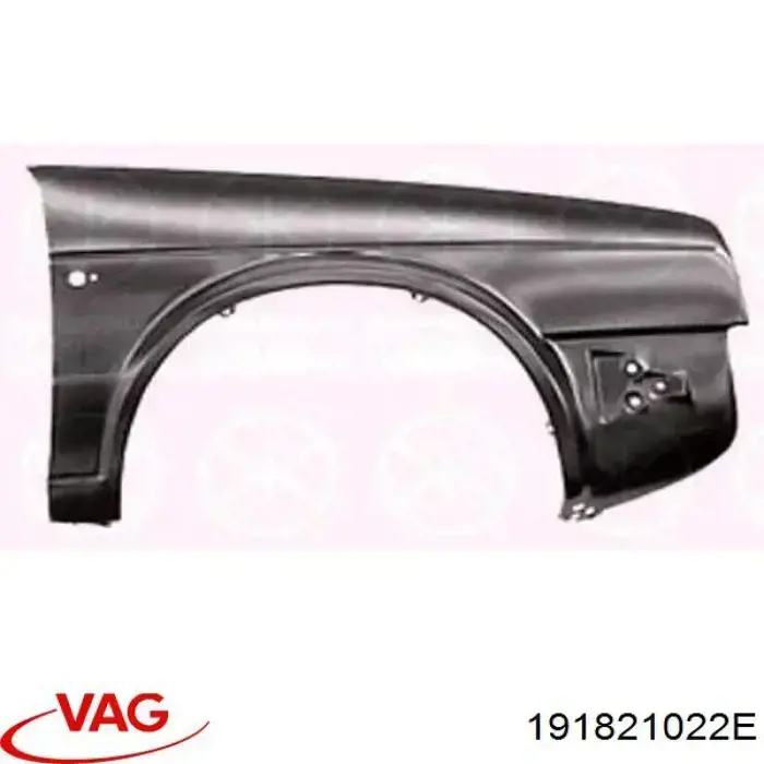 Błotnik przedni prawy VAG 191821022E cena, od 54,49 USD