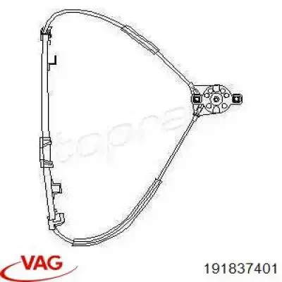 Mechanizm podnoszenia szyby drzwi przednich lewych VAG 191837401 cena, od 17,24 USD