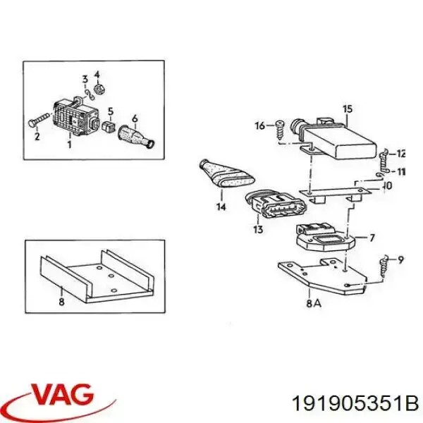 Moduł zapłonowy (komutator) VAG 191905351B cena, od 26,10 USD