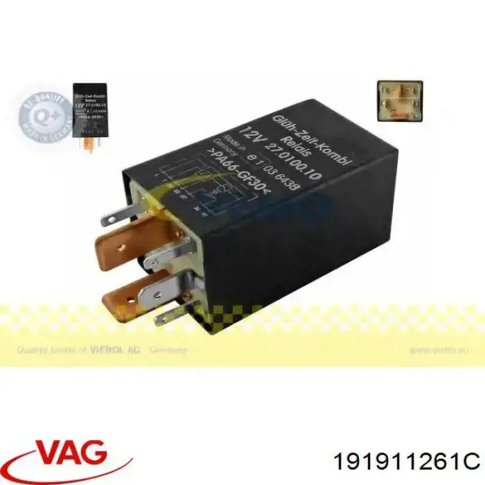 Do koszyka 191911261C VAG Przekaźnik świec żarowych
