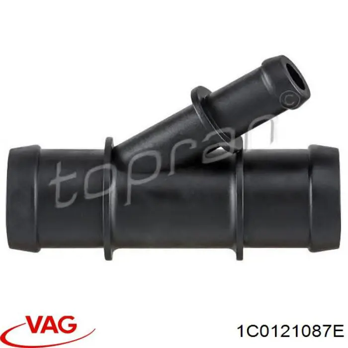 Kołnierz układu chłodzenia (trójnik) VAG 1C0121087E cena, od 7,33 USD