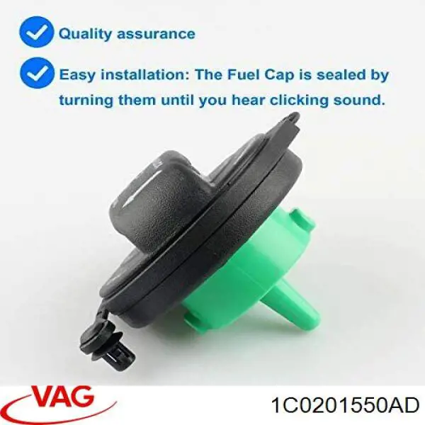 Korek wlewu paliwa VAG 1C0201550AD cena, od 28,65 USD