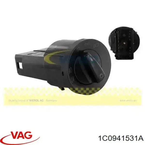 Przełącznik światła reflektorów na "torpedo" VAG 1C0941531A cena, od 27,85 USD