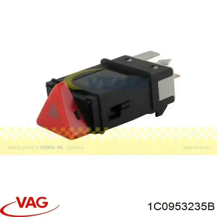Przycisk włączania światła awaryjnego VAG 1C0953235B