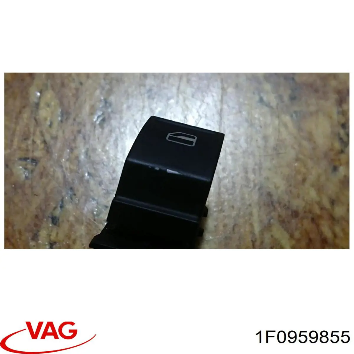 1F0959855 VAG Włącznik przyciskowy podnośnika szyby przedni prawy