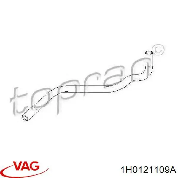Przewód (króciec) układu chłodzenia 1H0121109A VAG