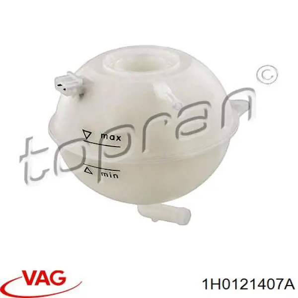 Zbiorniczek wyrównawczy układu chłodzenia VAG 1H0121407A cena, od 54,54 USD
