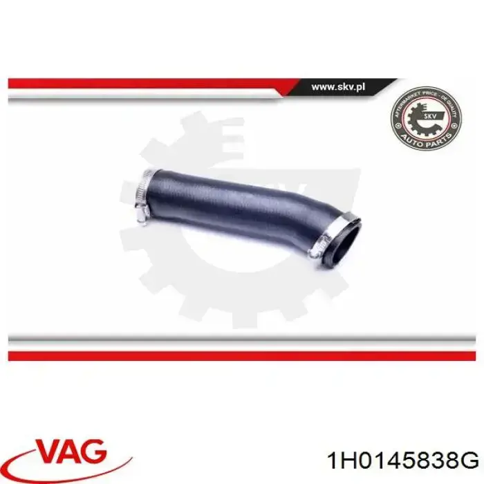 Przewód (króciec) intercoolera VAG 1H0145838G cena, od 18,86 USD
