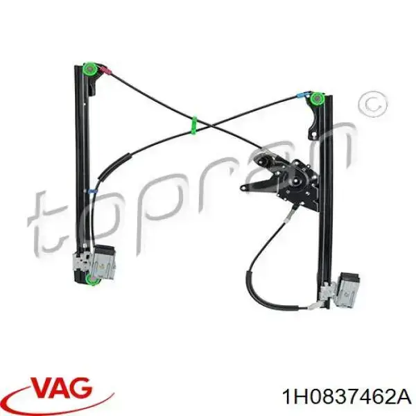 Do koszyka 1H0837462A VAG Mechanizm podnoszenia szyby drzwi przednich prawych