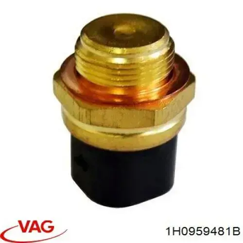 Czujnik temperatury płynu chłodzącego (włączenia wentylatora chłodnicy) 1H0959481B VAG