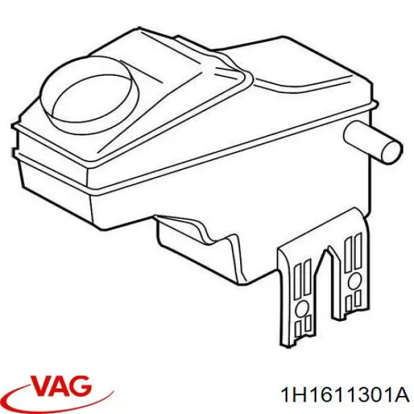 Zbiorniczek głównego cylindra hamulcowego (płynu hamulcowego) VAG 1H1611301A cena, od 37,64 USD
