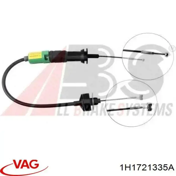 Linka sprzęgła VAG 1H1721335A cena, od 25,47 USD
