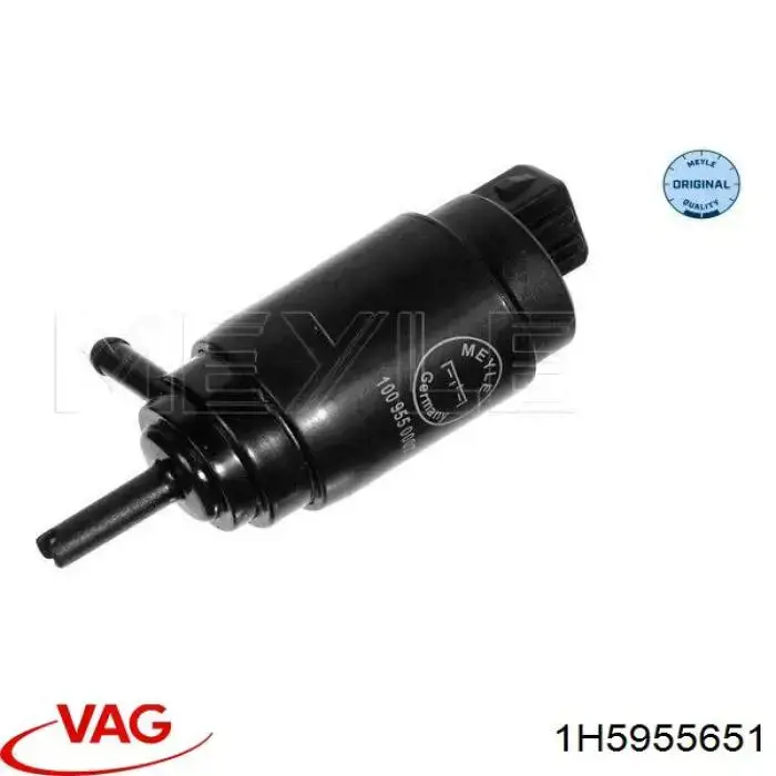 Do koszyka 1H5955651 VAG Pompka spryskiwacza szyby przedniej