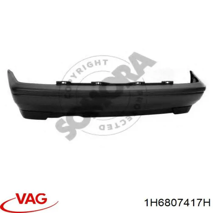 Do koszyka 1H6807417D VAG Zderzak tylny