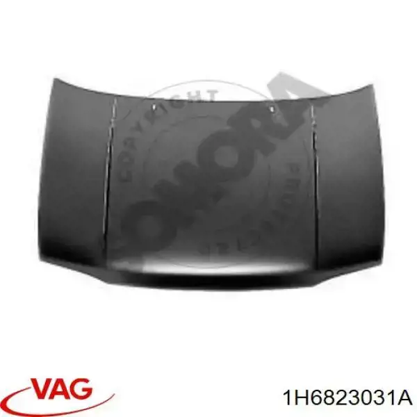 Do koszyka 1H6823031A VAG Maska silnika
